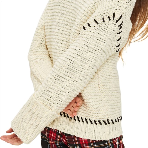 NWT TOPSHOP Whipstitch Sweater - Picture 5 of 5